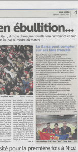 Nice Matin du 2.08.2014