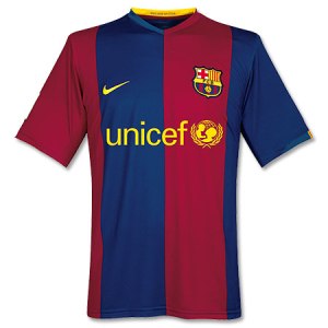 Maillot FC Barcelone 2006/2007 Domicile UNICEF