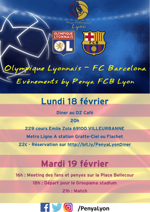 Programme activités OL-Barça